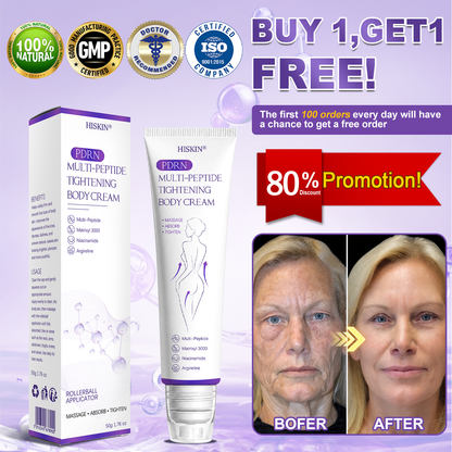 AU Australia Compliant : HISKIN® PDRN Multi-Peptide Massaging Body Roller Cream- Anti-aging, Hydrating, Skin Firming & Lifting, Skin Repair, Even Tone, Acne and Dark Spot Treatment, Wart and Mole Removal, and Psoriasis Relief.