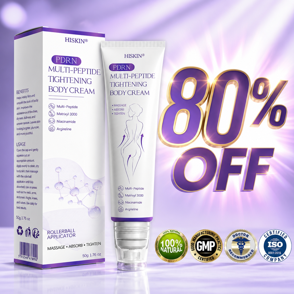 AU Australia Compliant : HISKIN® PDRN Multi-Peptide Massaging Body Roller Cream- Anti-aging, Hydrating, Skin Firming & Lifting, Skin Repair, Even Tone, Acne and Dark Spot Treatment, Wart and Mole Removal, and Psoriasis Relief.