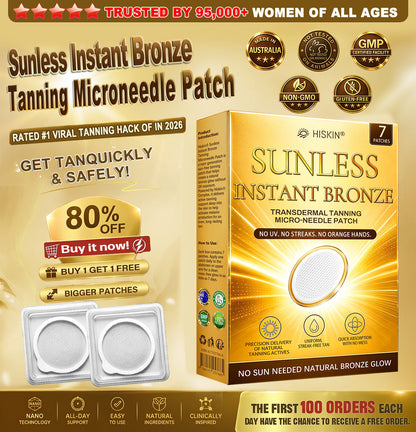 𝑶𝒇𝒇𝒊𝒄𝒊𝒂𝒍 𝑺𝒕𝒐𝒓𝒆 | ☀️☀️ 𝐇𝐢𝐬𝐤𝐢𝐧® 𝐒𝐮𝐧𝐥𝐞𝐬𝐬 𝐈𝐧𝐬𝐭𝐚𝐧𝐭 𝐁𝐫𝐨𝐧𝐳𝐞 𝐓𝐚𝐧𝐧𝐢𝐧𝐠 𝐌𝐢𝐜𝐫𝐨𝐧𝐞𝐞𝐝𝐥𝐞 𝐏𝐚𝐭𝐜𝐡 30%OFF (𝐉𝐮𝐬𝐭 𝐨𝐧𝐜𝐞 𝐚 𝐝𝐚𝐲) 𝐕𝐢𝐬𝐢𝐛𝐥𝐞 𝐁𝐫𝐨𝐧𝐳𝐞 𝐆𝐥𝐨𝐰 𝐢𝐧 𝟕 𝐃𝐚𝐲𝐬 ✅ 𝐍𝐨 𝐔𝐕, 𝐍𝐨 𝐎𝐫𝐚𝐧𝐠𝐞, 𝐍𝐨 𝐒𝐭𝐫𝐞𝐚𝐤𝐬, 𝐍𝐨 𝐃𝐇𝐀, 𝐍𝐨 𝐌𝐞𝐬𝐬.