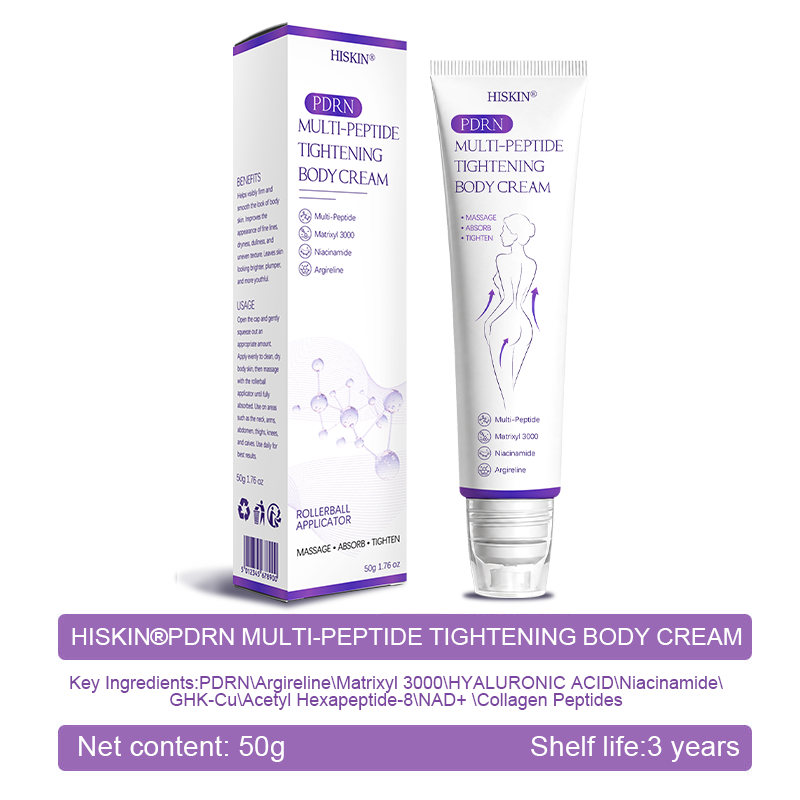 AU Australia Compliant : HISKIN® PDRN Multi-Peptide Massaging Body Roller Cream- Anti-aging, Hydrating, Skin Firming & Lifting, Skin Repair, Even Tone, Acne and Dark Spot Treatment, Wart and Mole Removal, and Psoriasis Relief.